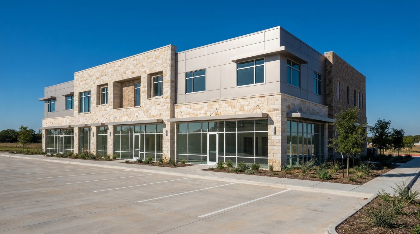 Clean retail and office building